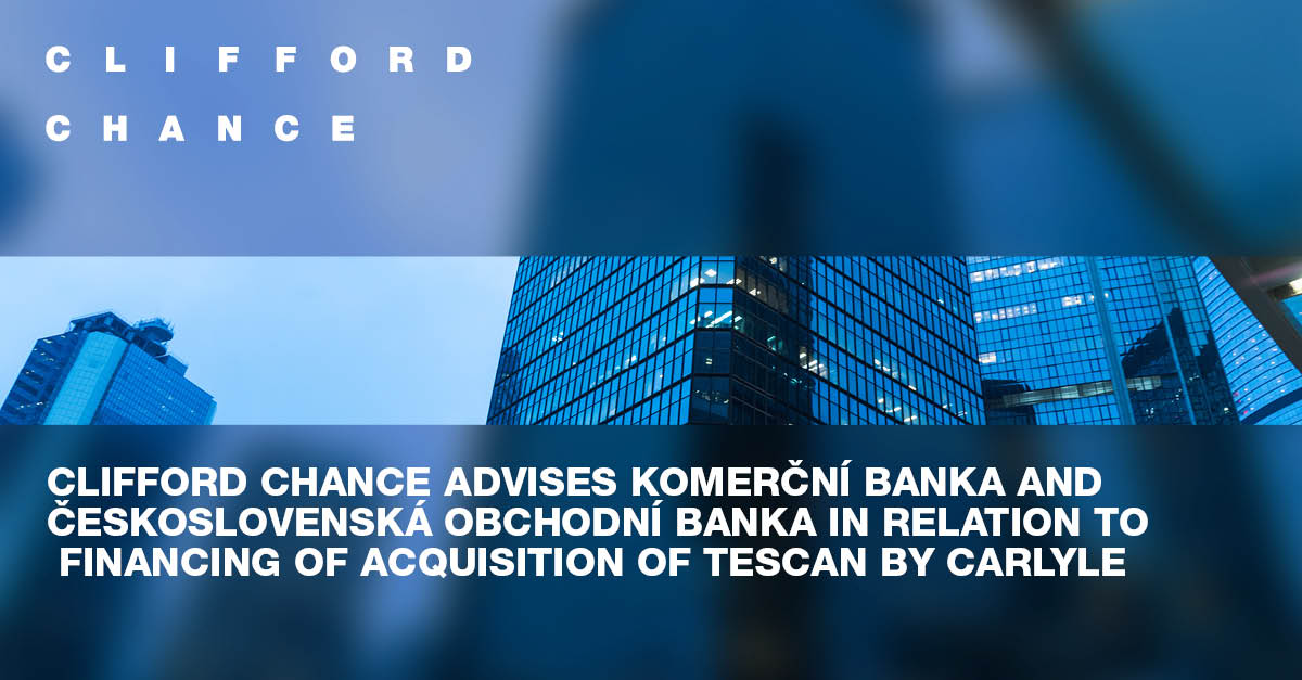 Clifford Chance advises Komerční banka and Československá obchodní